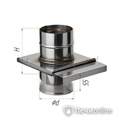  Феррум Задвижка (шибер выдвижной) 0,8 d-120 в Горно-Алтайске